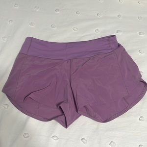 Lululemon lavender shorts, size 8 tall, gentle wear